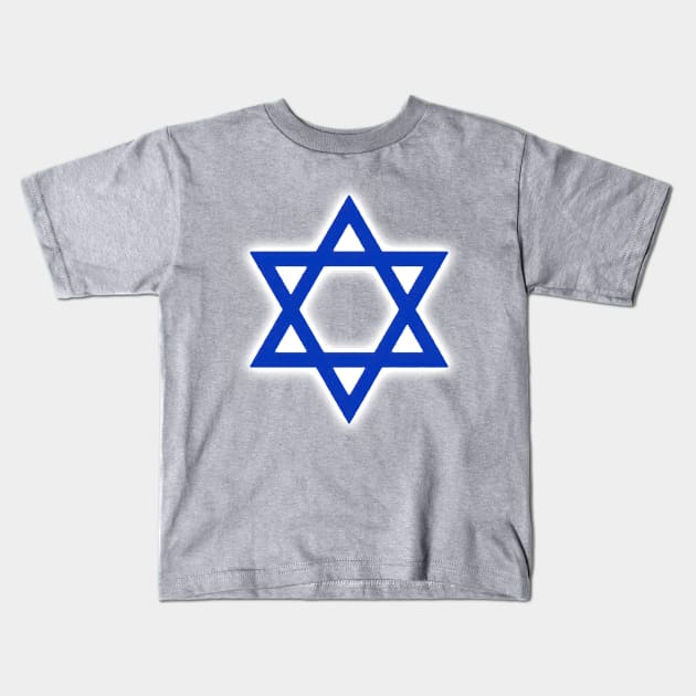 Star of David for Israel Kids T-Shirt by designs-by-ann